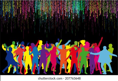 Dancing silhouettes