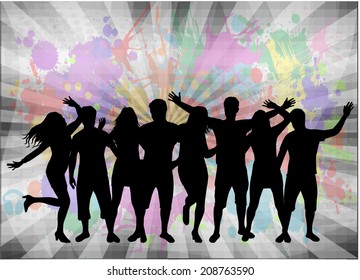 Dancing silhouettes