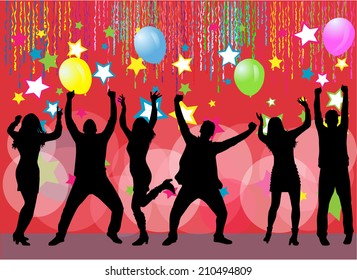 Dancing silhouettes