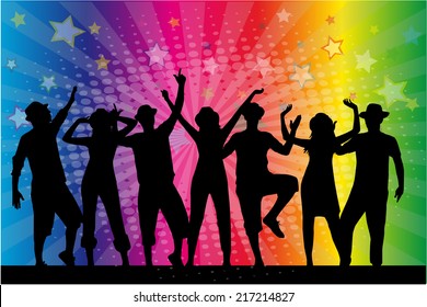 Dancing silhouettes