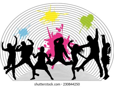 Dancing silhouettes