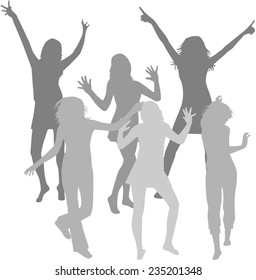 Dancing silhouettes