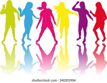 Dancing silhouettes