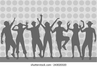 Dancing silhouettes