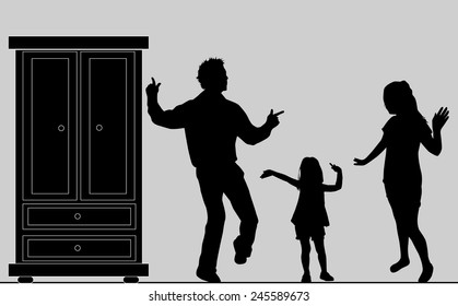 Dancing silhouettes