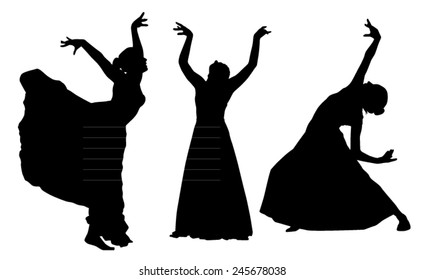 Dancing silhouettes