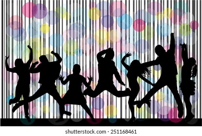 Dancing silhouettes