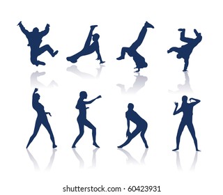 Dancing silhouettes