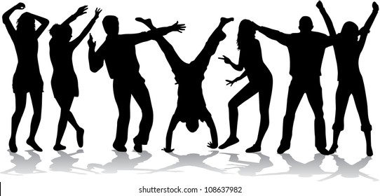 Dancing silhouettes - large collection