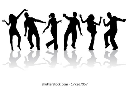 Dancing silhouettes - large collection 