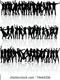 Dancing silhouettes - large collection