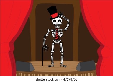 dancing skeleton