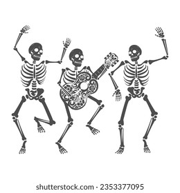 Dancing Skeletons collections, dia de loes muertos elements