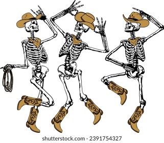 Dancing Skeletons, Howdy Skeleton, Christmas Cowboy Skeleton, Dead Inside, Howdy Christmas Png, Cowboy Christmas Png, Funny Cowboy svg