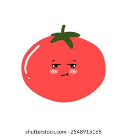 Dancing, Smiling, Happy, Singing Tomato with Different Faces and Emotions