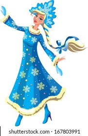 The dancing snow princess - an illustration