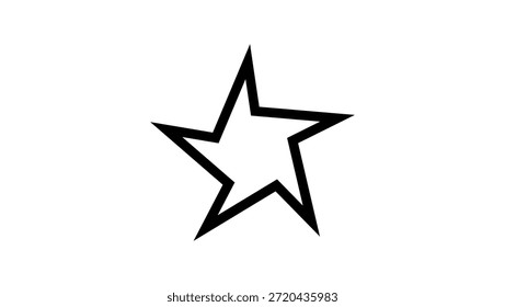 dancing star symbol, black isolated silhouette