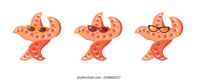 Dancing Starfish vector art starfish dance isolated cartoon