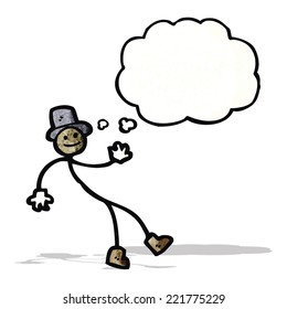 dancing stick man cartoon
