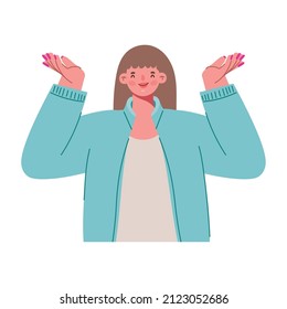 dancing teen illustration doing peace symbol