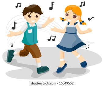 Dancing - Vector