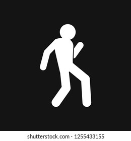 Dancing vector icon. Illustration on background, people dance