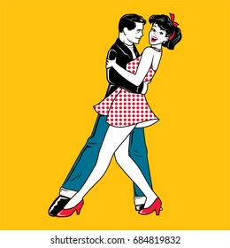 Dancing Vintage Couple 