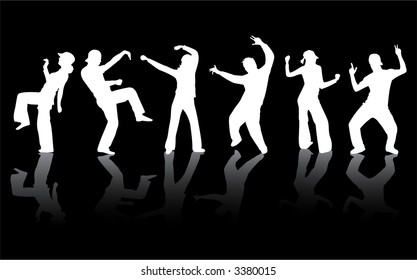 Dancing White Shadows - vector work