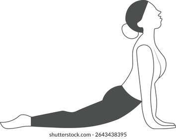 Dança mulher silhueta vetor ilustração mostrando a beleza e elegância de uma senhora em um vestido preto