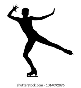 dancing woman skating in figure skating competition