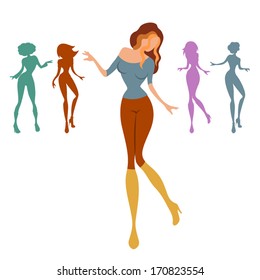 Dancing women