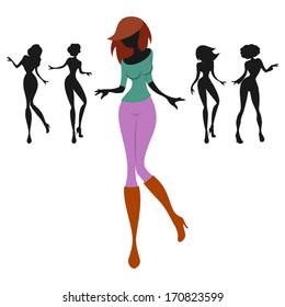 Dancing women