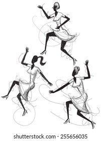 Dancing women
