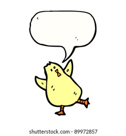 dancing yellow bird cartoon