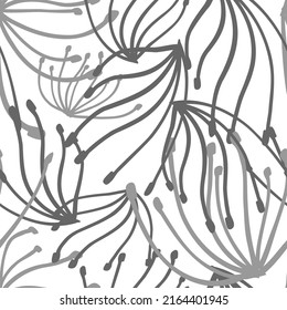 Dandelion con un estilo abstracto sobre un fondo suave. Diseño abstracto de patrones impecable. León vintage, gran diseño para cualquier propósito.