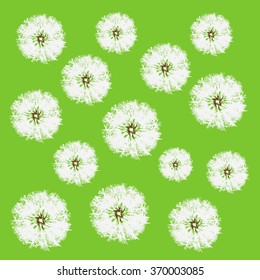 Dandelion back pattern green