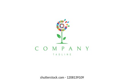 Dandelion Color vector logo