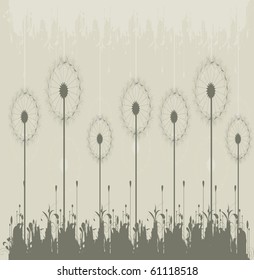 Dandelion. Floral design