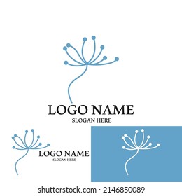 diseño de ilustraciones vectoriales de iconos de flores de dandelion