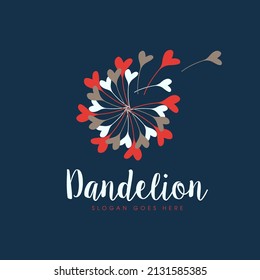 Dandelion Flower Logo Design Concept Vector. Nature Logo of Flower Design Vector