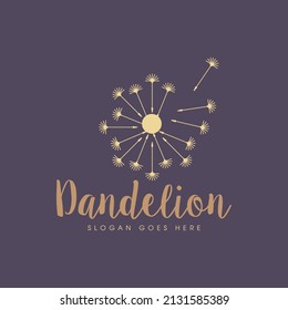 Dandelion Flower Logo Design Concept Vector. Nature Logo of Flower Design Vector
