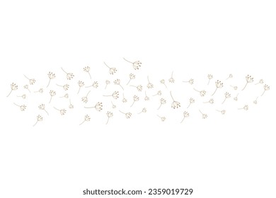 Dandelion Flower Logo Design Simple Vector Minimalist Symbol Template