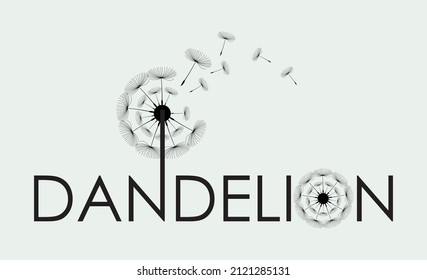 Dandelion Flower Logo Icon Design Template. Elegant, Flower, Florist, Modern, Vector Illustration