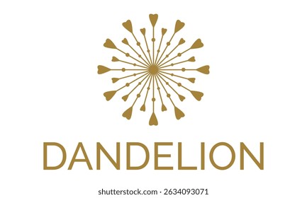 Dandelion Flower Logo Icon Design Template