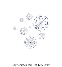 Dandelion flower logo and symbol template vector design