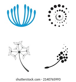 Blumenlogo und Vektordesign