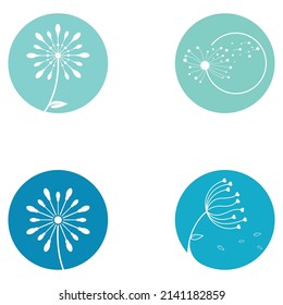 Blumenlogo und Vektordesign