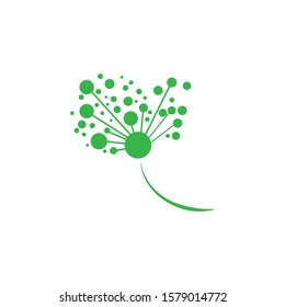 Dandelion Flower Logo Template vector symbol nature