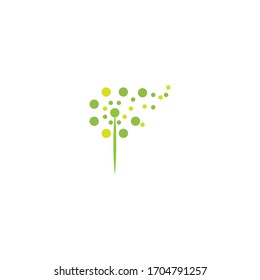 Dandelion Flower  Logo Template vector symbol nature