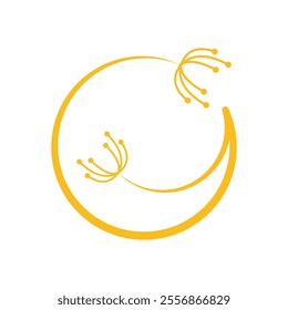 Dandelion Flower Logo Vector Icon Template Illustration